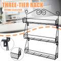 3 Layers Kitchen Spice Rack Cabinet Organizer Wall Door Storage Shelf Holder Save Space Shelves Kitchen Goods Holder