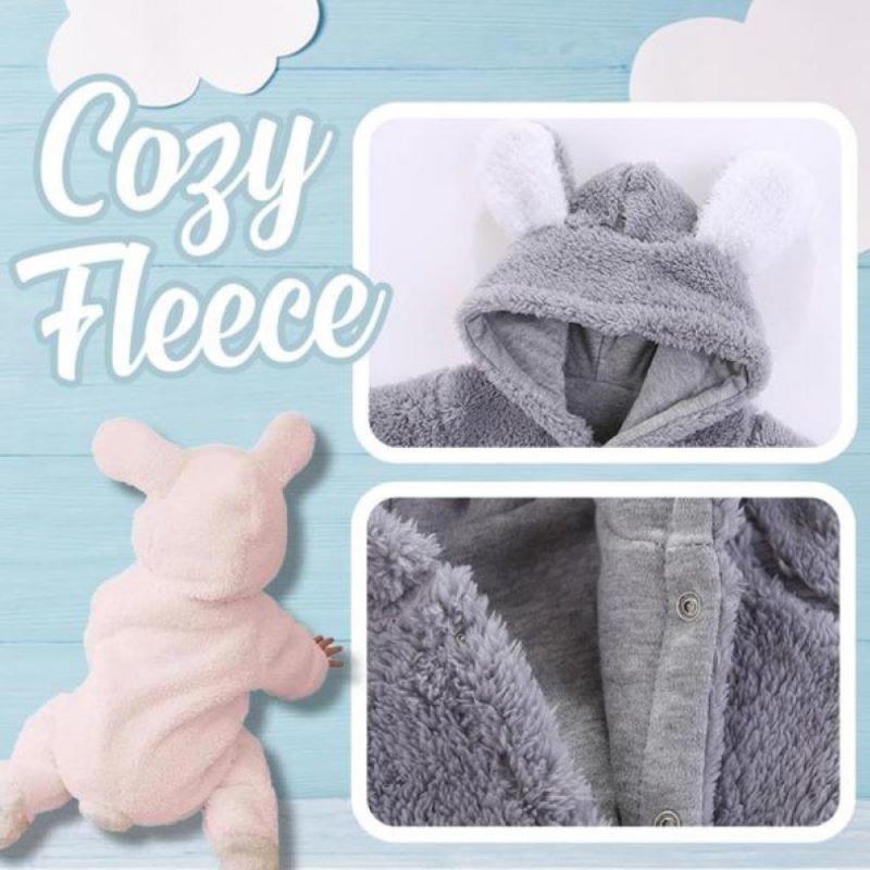 Newborn Baby Winter Rompers Clothes Boy Girl Garment Soft Fleece Jumpsuit Thicken Warm Comfortable Pajamas Playsuit