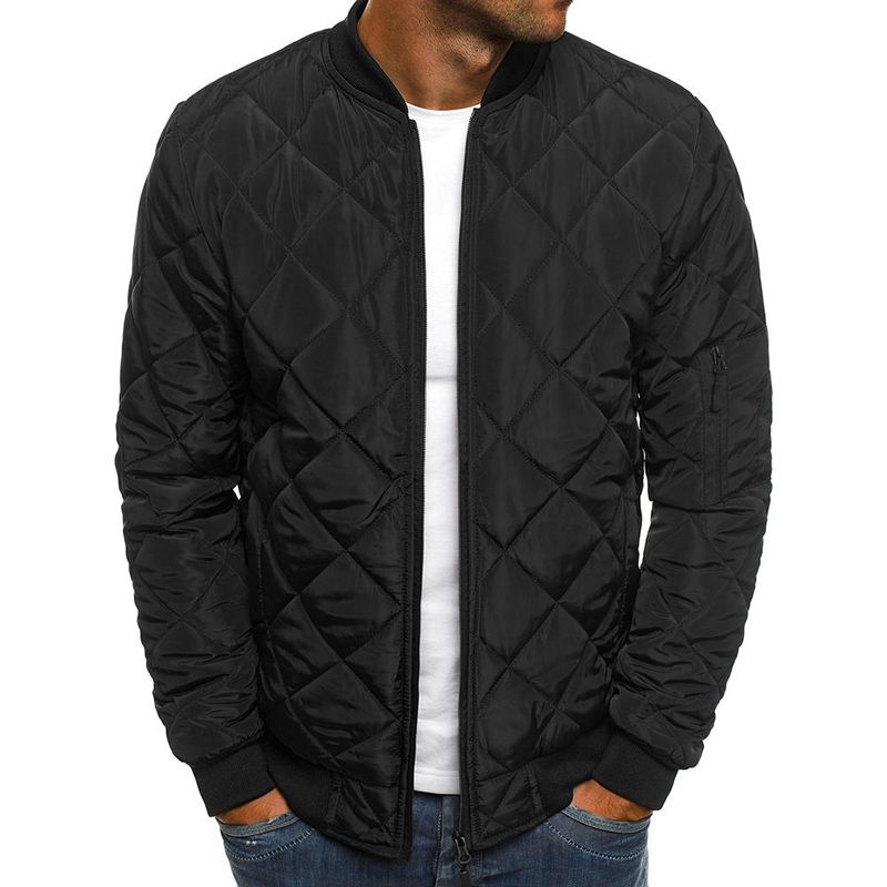 2020 Fashion Plaid Men's Coats Light Windproof Warm Jacket Men Parkas Winter Puffer Jackets Overcoat Male Clothes Plus Size 3XL