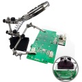 Soldering Iron Station Desktop Stand With Welding Magnifying Glass Clip Clamp Third Hand Helping Magnifier Soldering Repair Tool