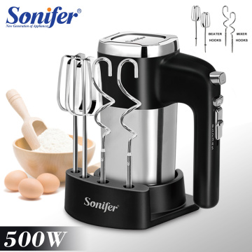 500W High Power Electric Food Mixer 5 Speeds Hand Blender Dough Blender Egg Beater Hand Mixer For Kitchen 220V Sonifer