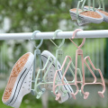 1PCS Double Hooks Drying Shoe Rack Stand Hanger Organizer Plastic Shoes Drying Rack Shoes Hanging Storage Shelf