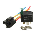 High Quality 12V DC Auto Automotive Relay Socket Relay 4 pin with Socket Base/Wires/Fuse Included 30A Amp SPST
