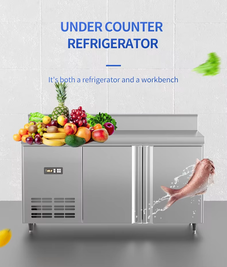 Commercial stainless steel refrigerator