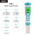 New 7 in 1 PH/TDS/EC/ORP/Salinity /S. G/Temperature Meter C-600 Water Quality Tester for Drinking Water, Aquariums PH Meter