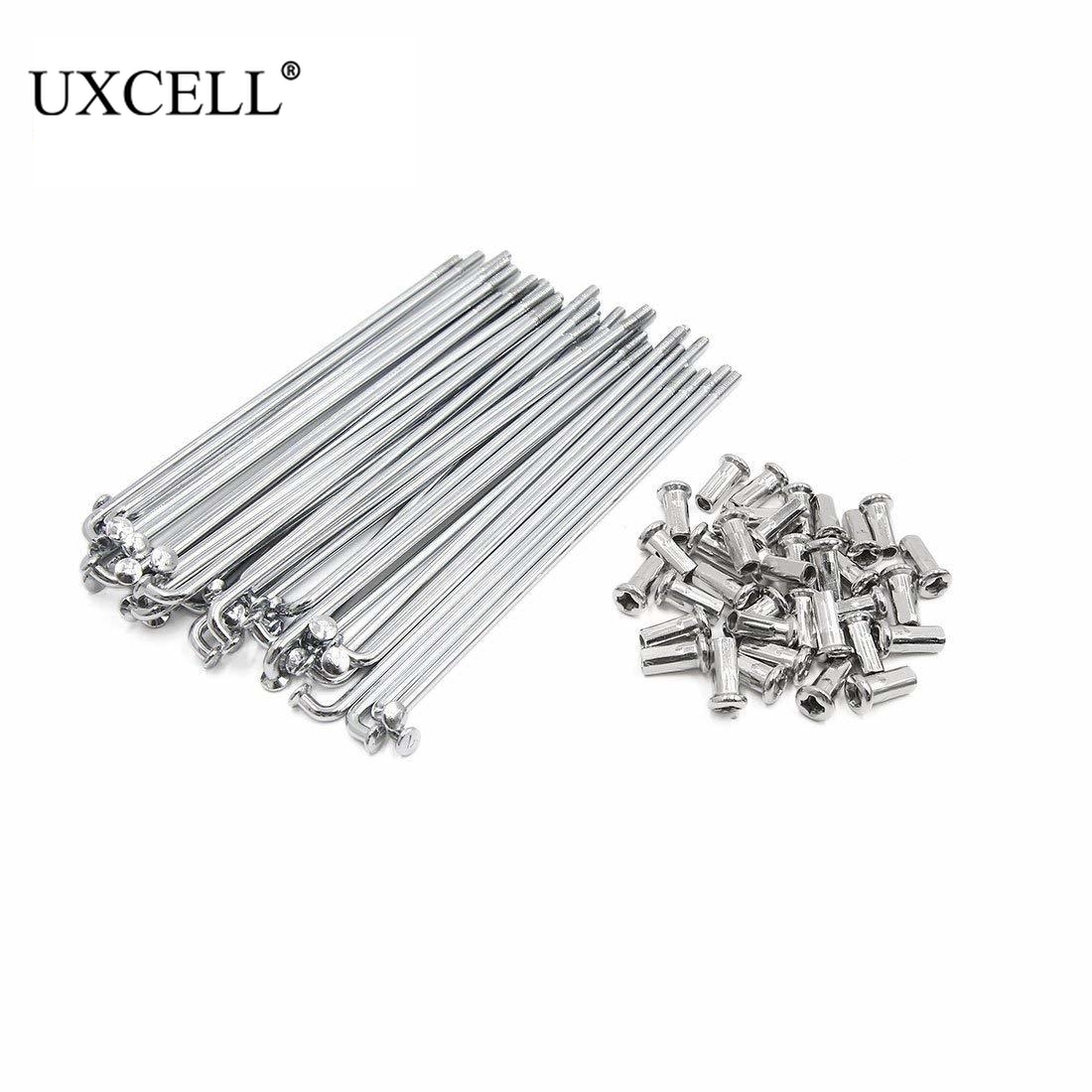Uxcell 36pcs 72pcs 4mm Thread Diameter 150mm-170mm Length Motorcycle Wheel Spokes With Nipples
