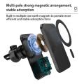15W Magnetic Wireless Car Charger Stand For iPhone12 Pro Mini Phone Case Car vent Adsorbable Holder Fast Charging