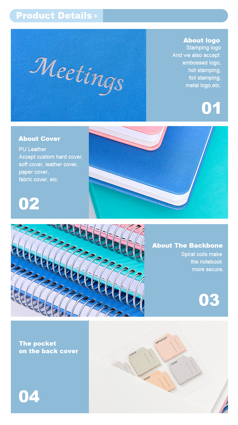 Hardcover twin-ring meeting notebook14
