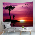 Hot Sell Girl Sunset Surfing Tapestry Wall Hanging Polyester Home Decor Blanket Soft Fabric Bedroom 150*200CM Accept Customize