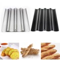 French Bread Baking Mold Bread Wave Baking Tray Practical Cake Baguette Mold Pans 2/3/4 Groove Waves Bread Baking Tools