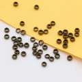 1000p 2mm 2.5mm 3mm Silver Gold plated Bronze Copper Rondelle Crimp End Finding Spacer Beads Craft Stopper Thread End Metal Bead