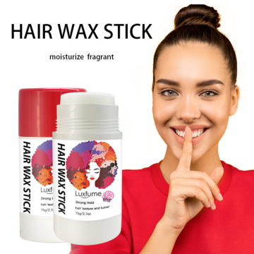 75g Broken Hair Finishing Cream Hair Wax Stick Broken Hair Styling Long Lasting Non-greasy Flavor Rose Hair Wax