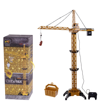NEW RC Crane Remote Control Excavator 2.4G 6CH Tower Crane 8054E RC Engineering Toys Different Height Crane Tower Toys For Boys