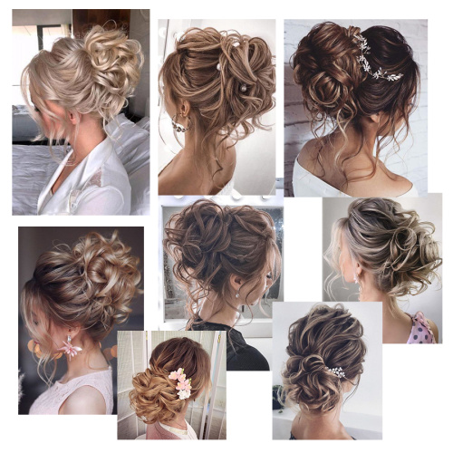 Scrunchie Combs Bun Curly Updo Hairpieces for Women Supplier, Supply Various Scrunchie Combs Bun Curly Updo Hairpieces for Women of High Quality