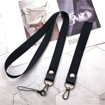 Lanyard neck strap for id card Holders with black Lanyards Office Neck Strings/Strap USB Camera MP3 DIY phone hang Slings rope