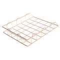 Folding Wrought Iron Letter Magazine Newspaper Holder Storage Rack File Tray for Office Desk Organizer Supplies L4MA