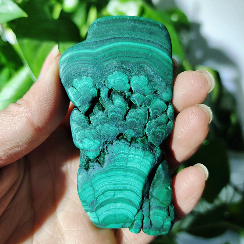 Natural raw ore malachite slice mineral specimen home furnishing specimens Stones and powerful Healing crystals