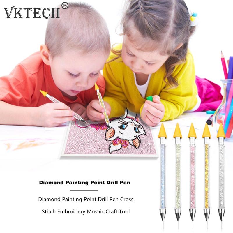 1pc Diamond Painting Point Drill Pen Cross Stitch Embroidery Mosaic Craft Tool DIY Diamond Painting Tool Nail Art Tool