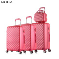 3pcs luggage sets suitcase on wheels Women spinner rolling luggage ABS travel suitcase set hardside trolley case free shipping