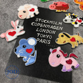 mouse pig Animal embroidery iron on patches for clothing children applique Cartoon patch clothes stickers kids badges suppliers