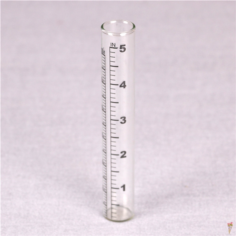 22*140mm Glass Rain Gauge Replacement Tube for Laboratory Outdoor Home Garden Yard Supplies