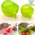 Multi-functional plastic washing rice drainer fruit and vegetable basket washing basket with Handle Basket Kitchen Supplies