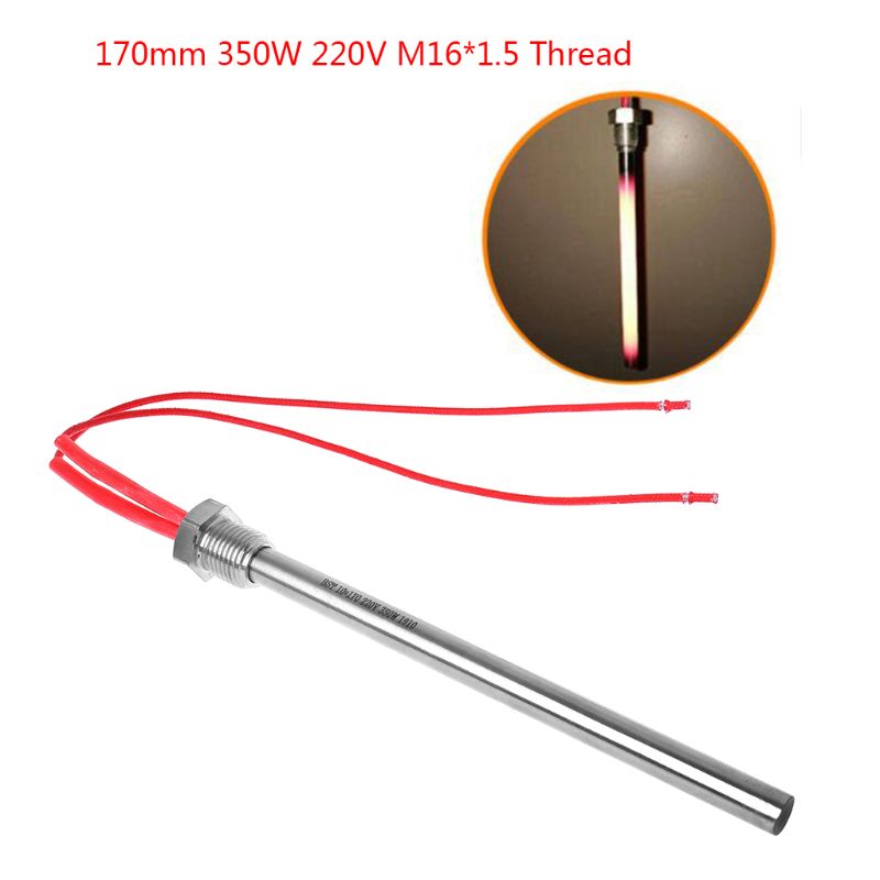 350W 220V Ignition Igniter Hot Rod Wood Pellet Stove 10*140/150/170mm M16*1.5 Thread for Fireplace Grill