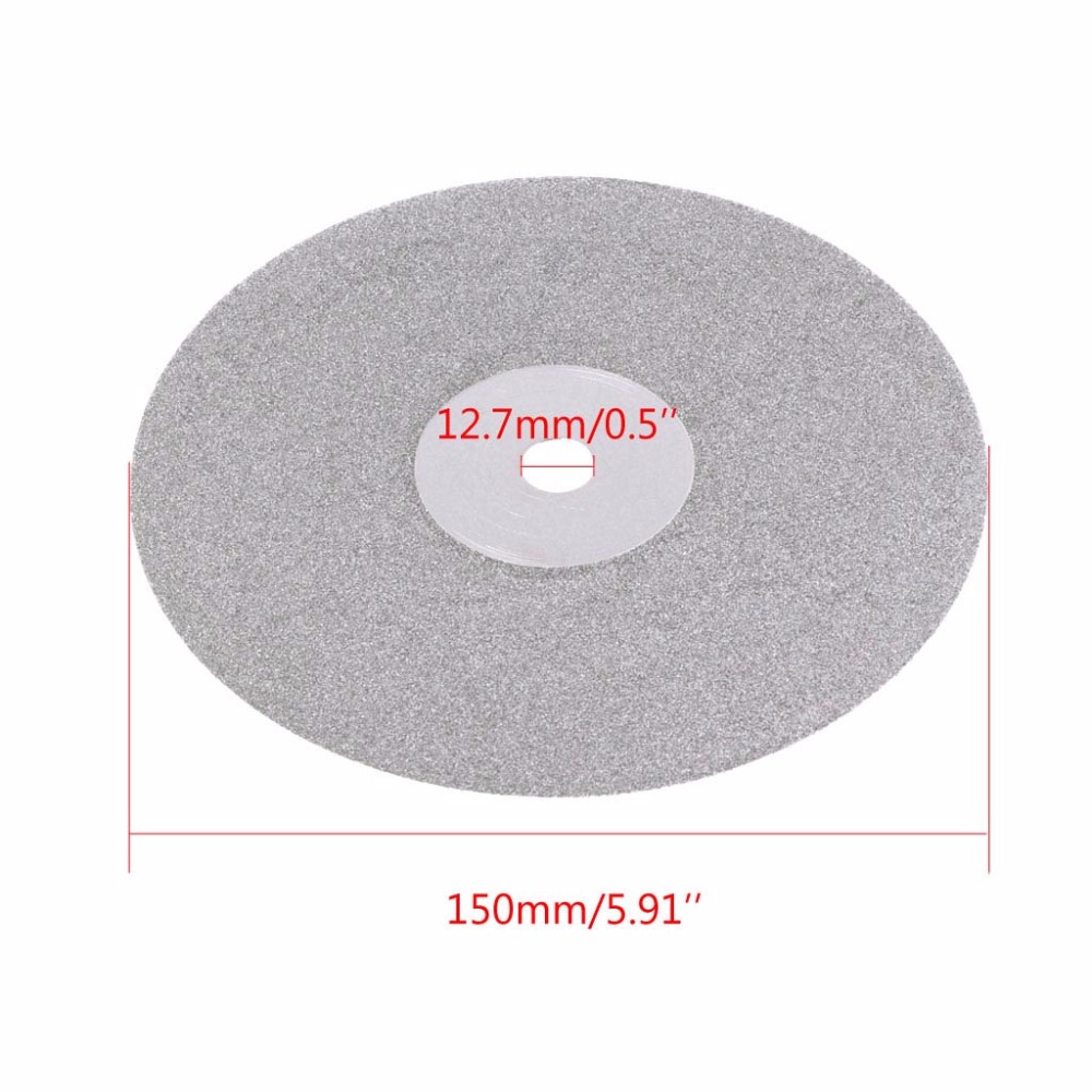 BENGU 6 Inch Grit 80/180/240/400/600/1000/3000 Diamond Coated Flat Lap Wheel Jewelry Grinding Polishing Disc