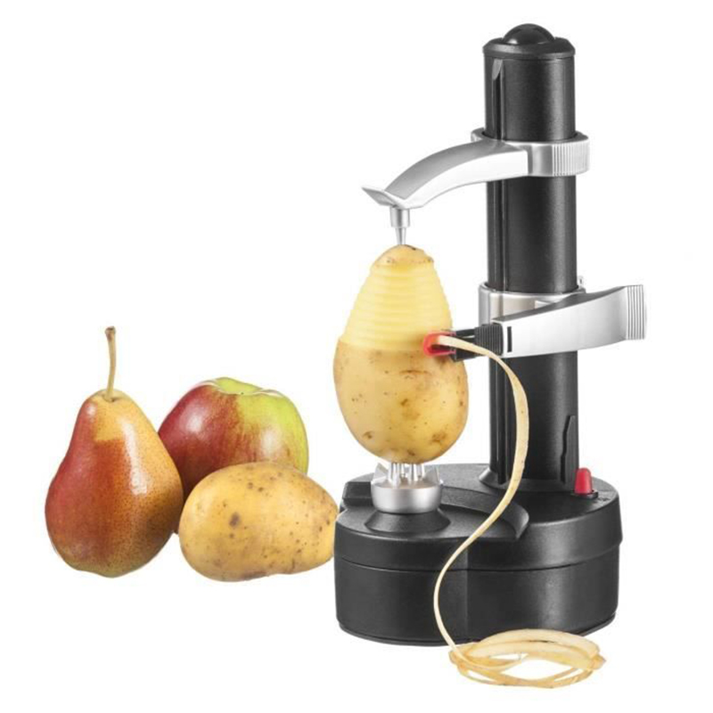 Home Kitchen Multifunction Stainless Steel Electric Peeler Automatic Fruit VegetablesTwo Spare Blades Potato Peeling Machine