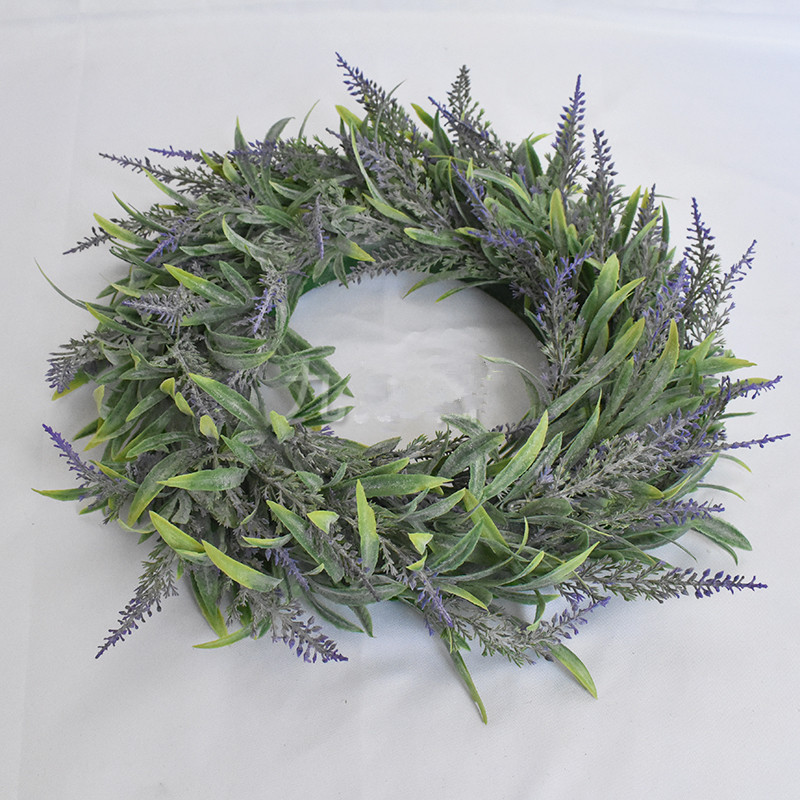 Artificial Flower Garland Silk Lavender Wreath Romantic Fresh Style Wedding Decor For Heads Take Photo Fashion Single Product Pu
