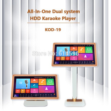 HDMI 4K 4tb karaoke system 19"touch screen+karaoke machine with songs KTV karaoke player icould download