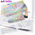 10/12/20Pcs Starry Sky Candy Nail Art Foil Transfer Laser Stickers Decals Marble Broken Glass DIY Nail Tips Decorations