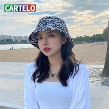 CARTELO Foldable Bucket Hat Women Thick Woolen New Winter Autumn Cap Ladies Fashion Caps Outdoor Sun Protection Fisherman Hats