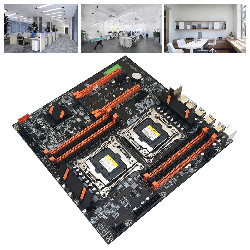 2021 New X99 Dual Server Computer Motherboard LGA2011-3 CPU DDR4 Memory Game Mainboard Module for In-tel