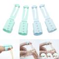 4Pieces Knitting Thimble 3 Yarn Guides Knitting Braided Knuckle Jacquard Assistant Tool