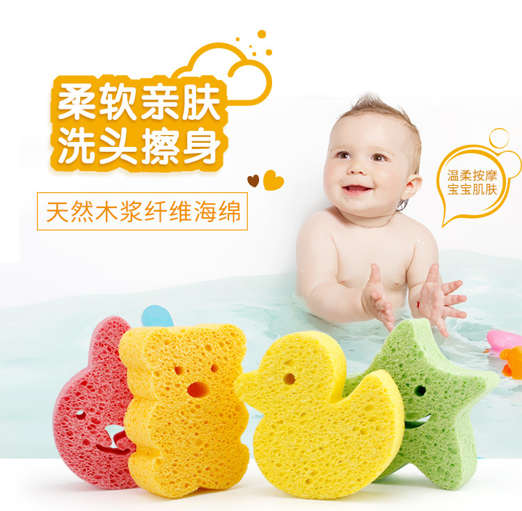 Bath Brushes Towel Accessories Baby Infant Shower Faucet Wash Child Sponge Bath Brushes Sponges Rub Sponge Cotton Rubbing Body