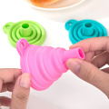 Food Grade Silicone Folding Funnels Kitchen Specialty Tools Collapsible Funnels Inverted Cooking Oil Aid High Quality Thick