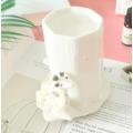 Cute Cartoon Ceramic Candle Holder Aromatherapy Fragrance Essential Oil Lamp Living Room Furnace Aroma Burner Candlestick