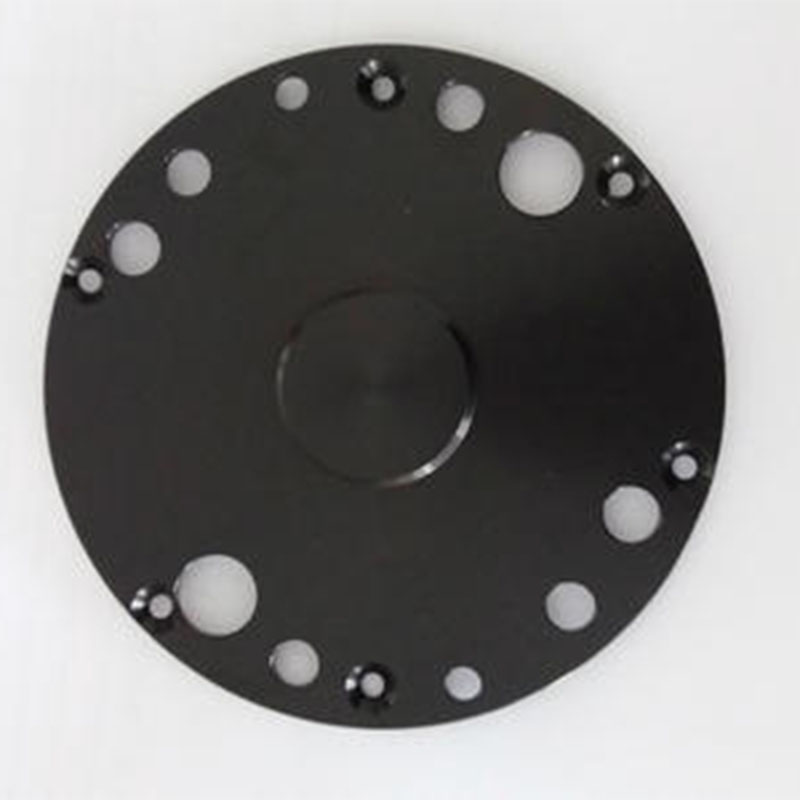 CNC machining alimnum parts black anodized custom service