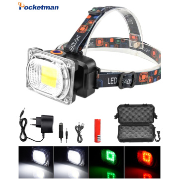 6000LM COB LED Headlamp Bright USB charging Outdoor camping Fishing headlight Work Portable Searchlight lantern flashlight SOS