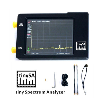 100KHz-350MHz Handheld Tiny Spectrum Analyzer TinySA 2.8 inch LCD Display With Battery