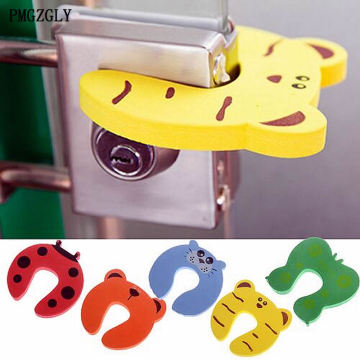 5pcs/lot Baby Kids Safety Stop Lock Cartoon EVA Door Stopper For Kids Door Guards Safe Protector Gates Doorways Saftey