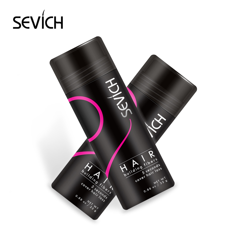 Sevich Keratin Hair Building Fiber Set 2pcs Hair Fiber + 1pcs Applicator Thickening Hair Growth Keratin Fiber Hair Loss Product