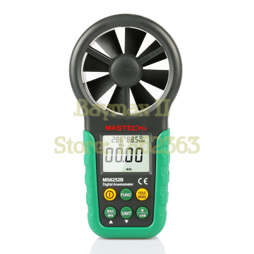 Mastech MS6252B Digital Anemometer LCD Electronic Wind Speed Air Volume Measuring Meter with Temperature and Humidity Display