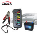1cs 12V Digital Battery Alternator Tester Car Vehicle Diagnostic Tool with 6 LED Lights Battery Testers Circuit Tester