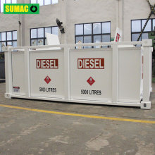 Self bunded 5000 liters oil fuel diesel tank