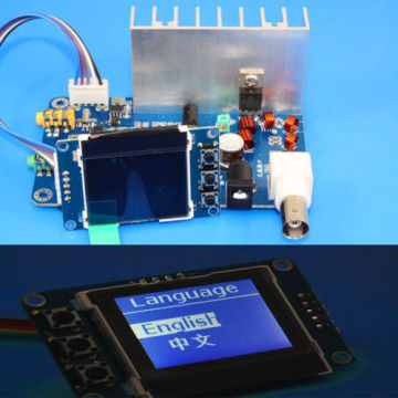 Assembled 12V 7W PLL Stereo FM Frequency Modulation Transmitter 76Mhz to 108MHz Digital LED Radio Statio