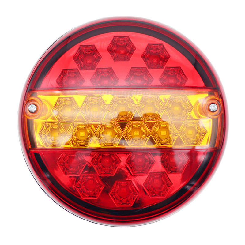 2x 20LED Universial Car Tail Trailer Lights Truck Caravan Taillight Rear Brake Stop Indicate Turn Signal Lamp Round led 12V/24V