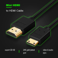 High Speed Mini HDMI to HDMI Cable 1m 1.5m 2m 3m 5m Male to Male 4K 3D 1080P for Tablet Camcorder MP4 Mini HDMI cable