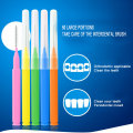 60Pcs L Shaped Interdental Brush Floss Interdental Cleaners Orthodontic Dental Teeth Brush Toothpick Oral Care Tool